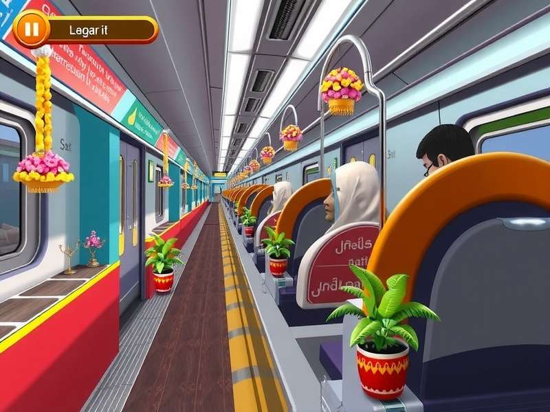 Onam festival decoration in the game